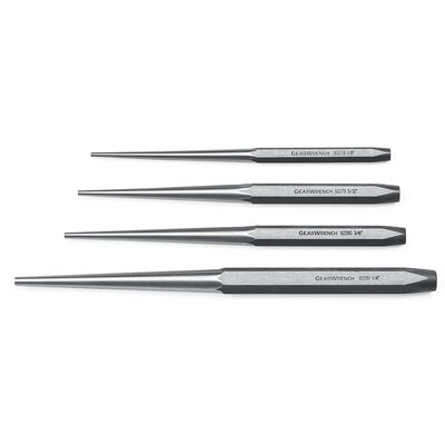 GearWrench 4 Piece Long Taper Punch Set