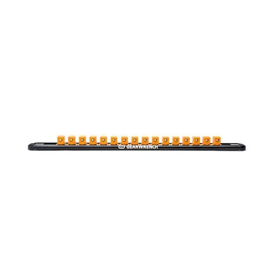 GearWrench 3/8 Inch Drive Magnetic Socket Rail Includes 14 Clips