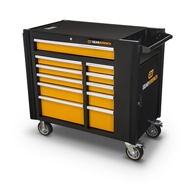 GearWrench 42 Inch 11 Drawer Black & Orange Mobile Work Station