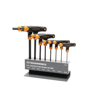 GearWrench 8 Piece Metric Ball End T-Handle Hex Key Set