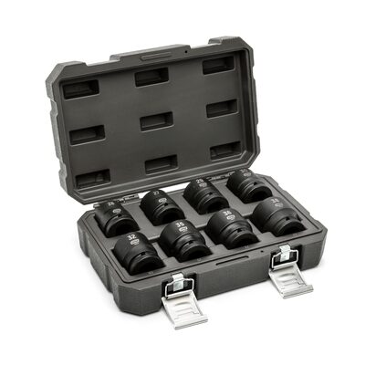 GearWrench 8 Piece 3/4 Inch Drive 6 Point Metric Impact Socket Set