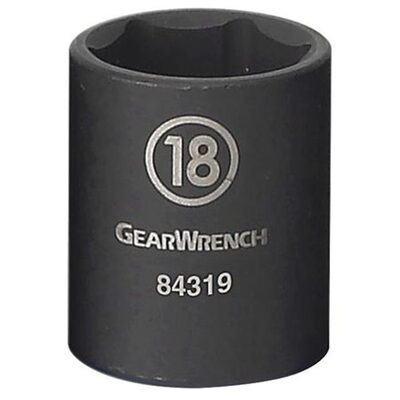 GearWrench 3/8 Inch Drive 6 Point Standard Impact Metric Socket 10mm