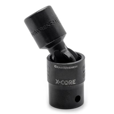 GearWrench 1/2 Inch Drive 6 Point Standard X-Core Pinless Impact Universal Metric Socket 21mm
