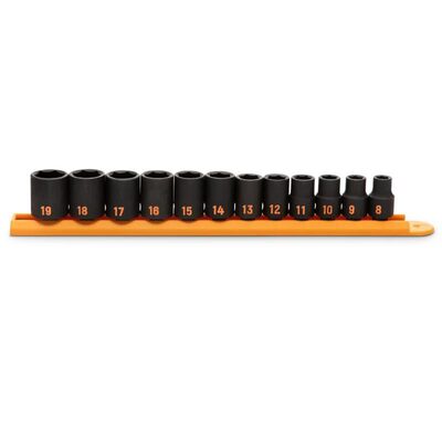 GEARWRENCH 12 Piece 3/8" Drive 6 Point Metric Hi-Viz Impact Socket Set