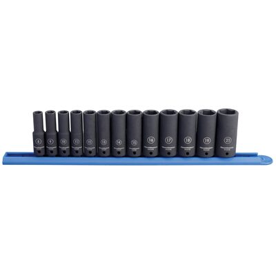 GearWrench 13 Piece 3/8 Inch Drive 6 Point Deep Impact Metric Socket Set