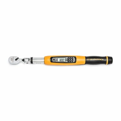 GearWrench 3/8 Inch Flex Head Electronic Torque Wrench with Angle 10-100 ft/lb