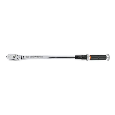 GearWrench 1/2 Inch Drive 120XP Flex Head Micrometer Torque Wrench 30-250 ft/lbs.