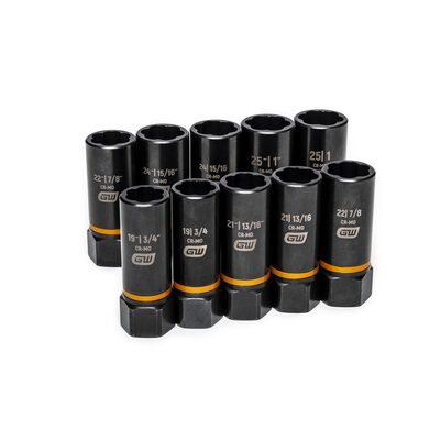 GearWrench 10 Piece 1/2 Inch Drive Bolt Biter Deep Extraction Socket Set