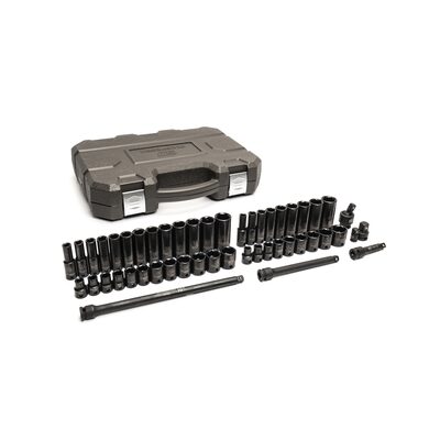 GearWrench 49 Piece 3/8 Inch Drive 6 Point Standard & Deep Impact SAE/Metric Socket Set