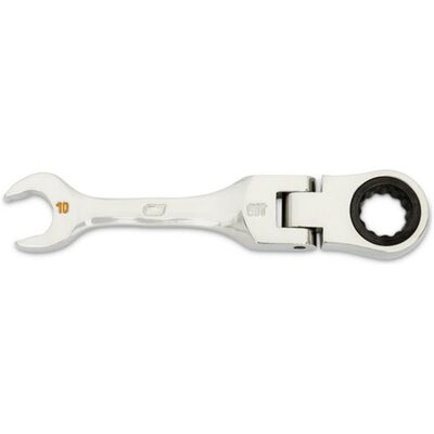 GearWrench 10mm 90-Tooth 12 Point Stubby Flex Combination Ratcheting Wrench