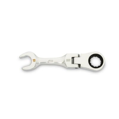 GearWrench 13mm 90-Tooth 12 Point Stubby Flex Combination Ratcheting Wrench