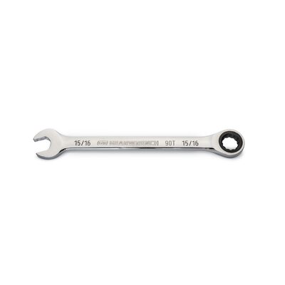 GearWrench 15/16 Inch 90-Tooth 12 Point Ratcheting Combination Wrench