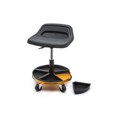 GearWrench Adjustable Height Swivel Mechanics Seat 18 Inch to 22 Inch