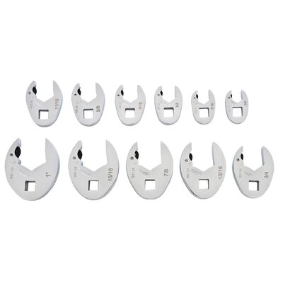 GearWrench 11 Piece 3/8 Inch Drive Ratcheting Crowfoot SAE Wrench Set