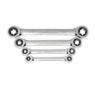 GearWrench 4 Piece Double Box Ratcheting E-Torx Wrench Set