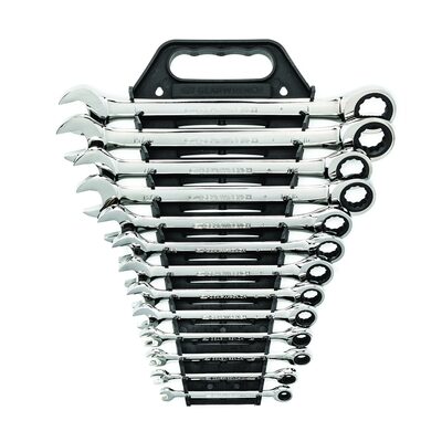 GearWrench 13 Piece 72-Tooth 12 Point Ratcheting Combination SAE Wrench Set
