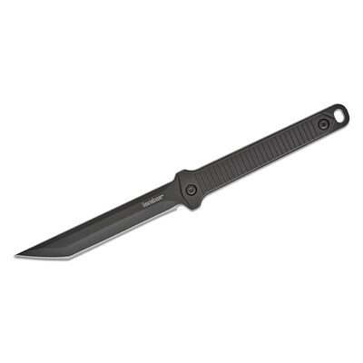 Kershaw Dune American Tanto Fixed Blade Neck Knife with Nylon Sheath - Black