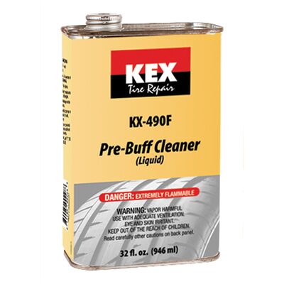 KEX Tire Repair Pre-Buff Cleaner, (Flammable) 32 ounce can