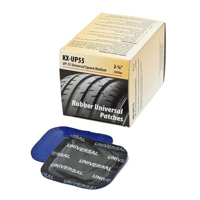 KEX Tire Repair Rubber Reinforced Universal Patch, Square 2-1/8" (54mm) 30 Count