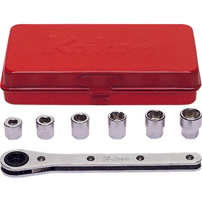 Ko-ken USA 1203 Socket Set  5-10mm 6 point   7 pieces