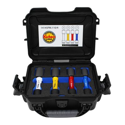 Ko-ken USA 1/2" Sq.Dr. Wheel Nut Socket Set in Hard Case, 4 Piece