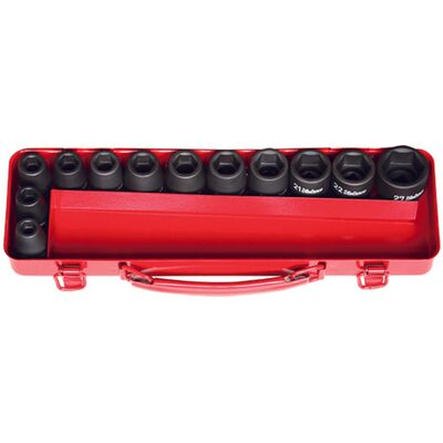 Ko-ken USA 14242M 1/2 Sq. Dr. 12 Piece Impact 6 point Socket Set  10-27mm