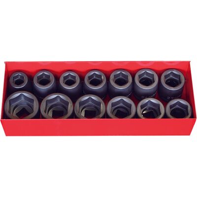 Ko-ken USA 16201A-01 3/4 Sq. Dr. Thin Wall Socket Set  3/4-1.1/2 6 point   11 pieces