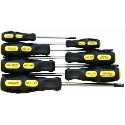 Ko-ken USA 168T/7(TH) 7 Piece Tamper-Resistant TORX&Acirc;&reg; Screwdriver  T10H-T40H