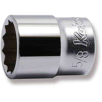 Ko-ken USA 3405A-5/8 3/8 Sq. Dr. Socket 5/8 12 point Length 28mm