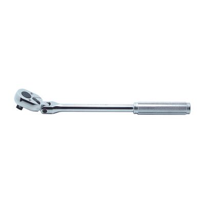 Ko-ken USA 3774P 3/8 Sq. Dr. Ratchet Handle  24 teeth Flexible Head Length 265mm  Polished Handle