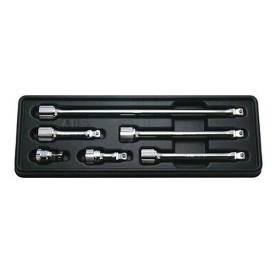 Ko-ken USA 3/8 inch Square Drive Wobble Fix Offset Extension Bar Set - 6 Piece 32 mm - 250 mm