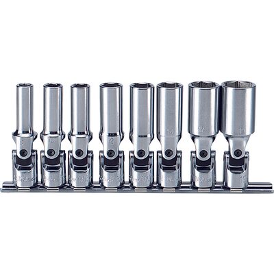 Ko-ken USA RS3340M/8-L75 8 Piece 3/8 Sq. Dr. 6-Point, Universal, Deep Socket Set