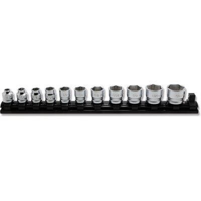 Ko-ken USA RS3400AZ/11 3/8" Square Drive 6-Point SAE Z-Series 11 Piece Socket Set