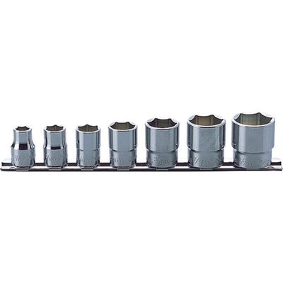 Ko-ken USA RS3400W/7 7 Piece 3/8 Sq. Dr. Whitworth, 6 Point, Chrome, SAE Socket set 1/8-1/2