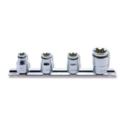 Ko-ken USA RS3425/4-2B 3/8 Sq. Dr. 4 Piece NUT GRIP&Acirc;&reg; TORX&Acirc;&reg; Socket set E10-E20