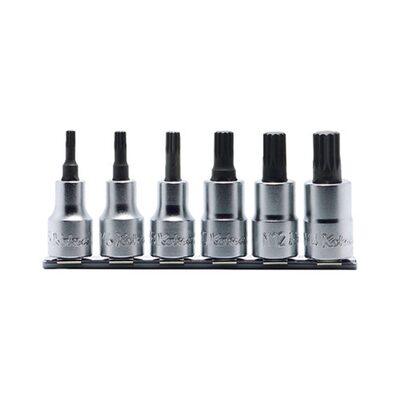 Ko-ken USA RS4020/6-L60 6 Piece 1/2 Sq. Dr. Triple Square (XZN) Bit Socket Set