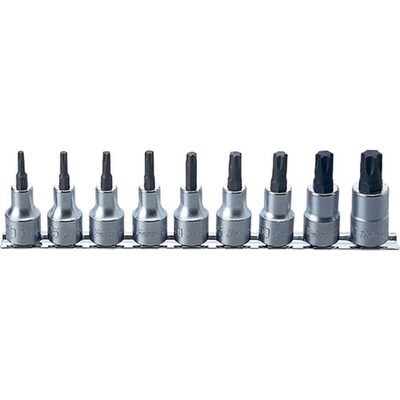 Ko-ken USA RS4025/9-L60 1/2 Sq. Dr. Bit Socket 9 piece TORX&Acirc;&reg; set  T20-T60