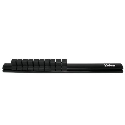 Ko-ken USA RSAL300-1/2X10 Magnetic Aluminum Rail 1/2 Plastic Clip x 10 pieces 300 mm