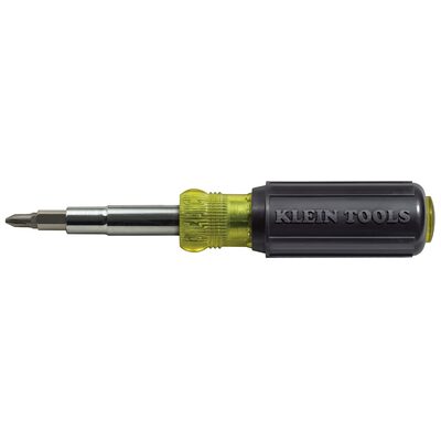 Klein Tools Multi-Bit Screwdriver / Nut Driver, 11-in-1, Ph, Sl, Sq, TORX Bits