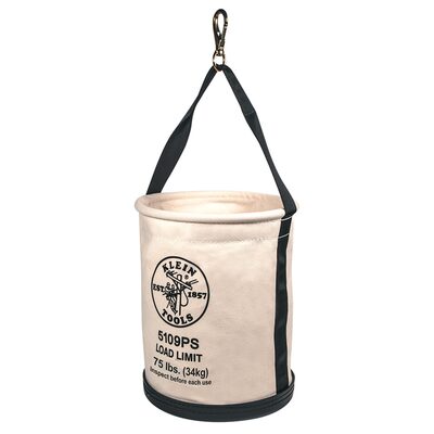 Klein Tools Canvas Bucket, All-Purpose with Drain Holes, 12-Inch