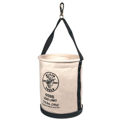 Klein Tools Utility Bucket, Vinyl Tool Bucket with Swivel Snap, 12-Inch