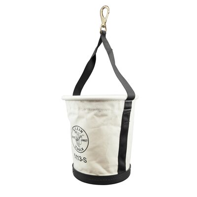 Klein Tools Canvas Bucket with Drawstring Close, 22-Inch