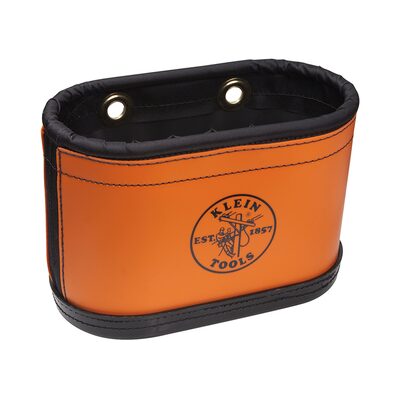 Klein Tools Hard-Body Bucket, 14-Pocket Oval Bucket, Orange/White