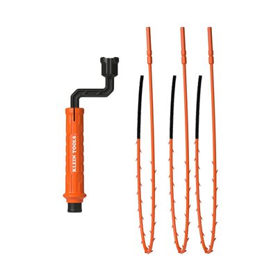 Klein Tools 18-Inch Drain Snake Auger, 3-Pack