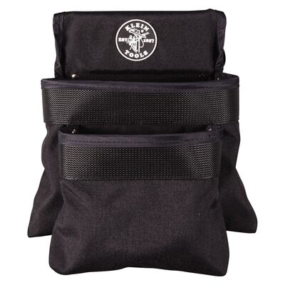 Klein Tools Tool Pouch, PowerLine&trade; Series 8-Pocket Tool Pouch, Black Nylon