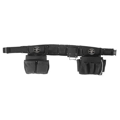 Klein Tools Electrician's Padded Tool Belt/Pouch Combo, 11-Pocket, 4-Piece, XL