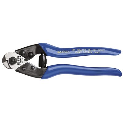 Klein Tools Heavy-Duty Cable Cutter, Blue, 7 1/2-Inches