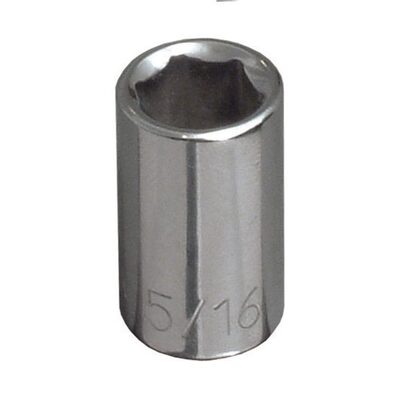 Klein Tools 5/16-Inch Standard 6-Point Socket, 1/4-Inch Drive