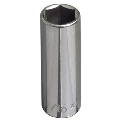 Klein Tools 9/16-Inch Deep 6-Point Socket, 3/8-Inch Drive