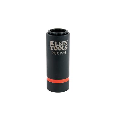 Klein Tools 2-in-1 Impact Socket, 12-Point, 1/2 and 3/8-Inch